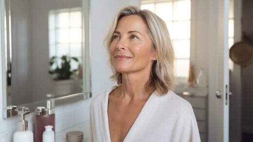 Vacker äldre kvinna